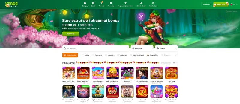 casino verde main page