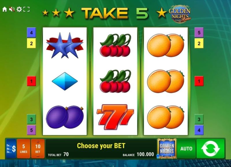 Take 5 slot Gamomat