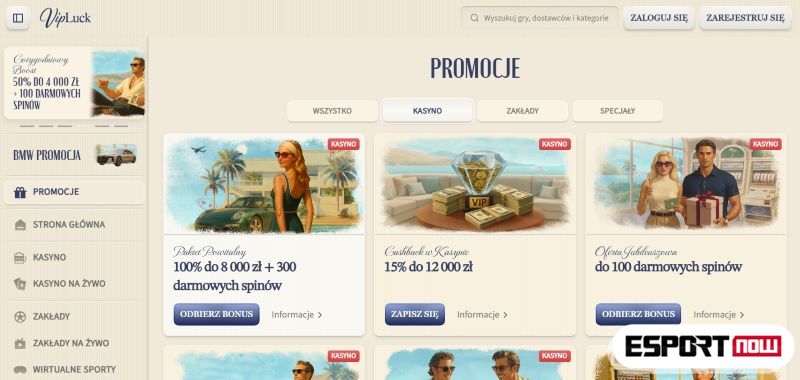 Bonus i promocje blackjack kasyno VIPLuck PL