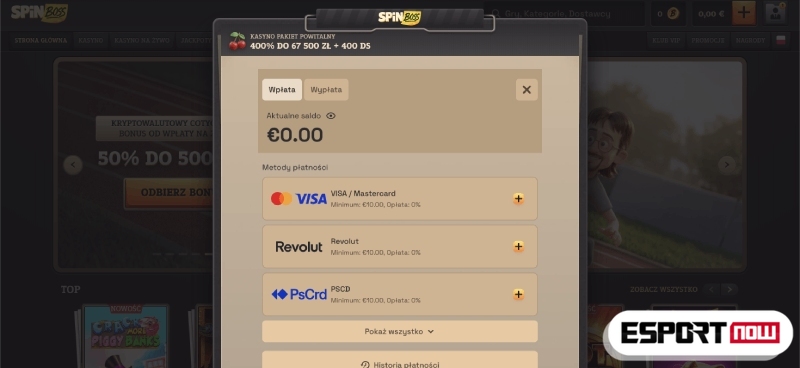 metody platnosci kasyno ruletki na zywo